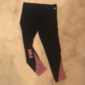 Womens Victoria Secret Pink Leggings